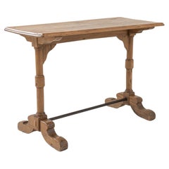 Table de bistrot française du début du siècle en bois