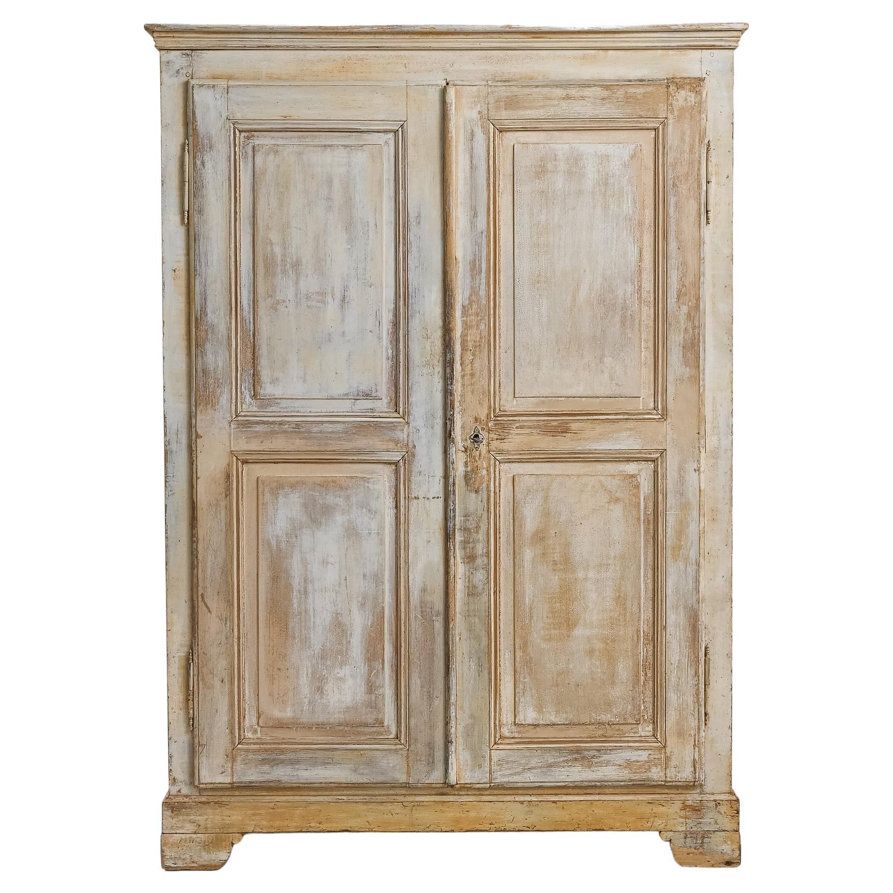 Turn of the Century French Wooden Cabinet For Sale