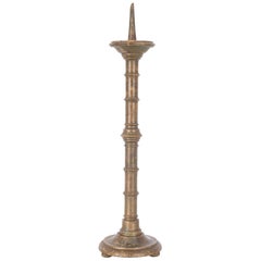 Turn of the Century French Wooden Candlestick
