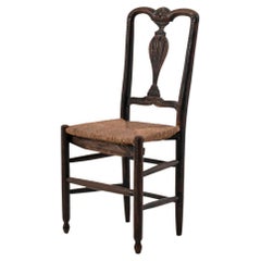 Antique Turn of the Century French Wooden Chair