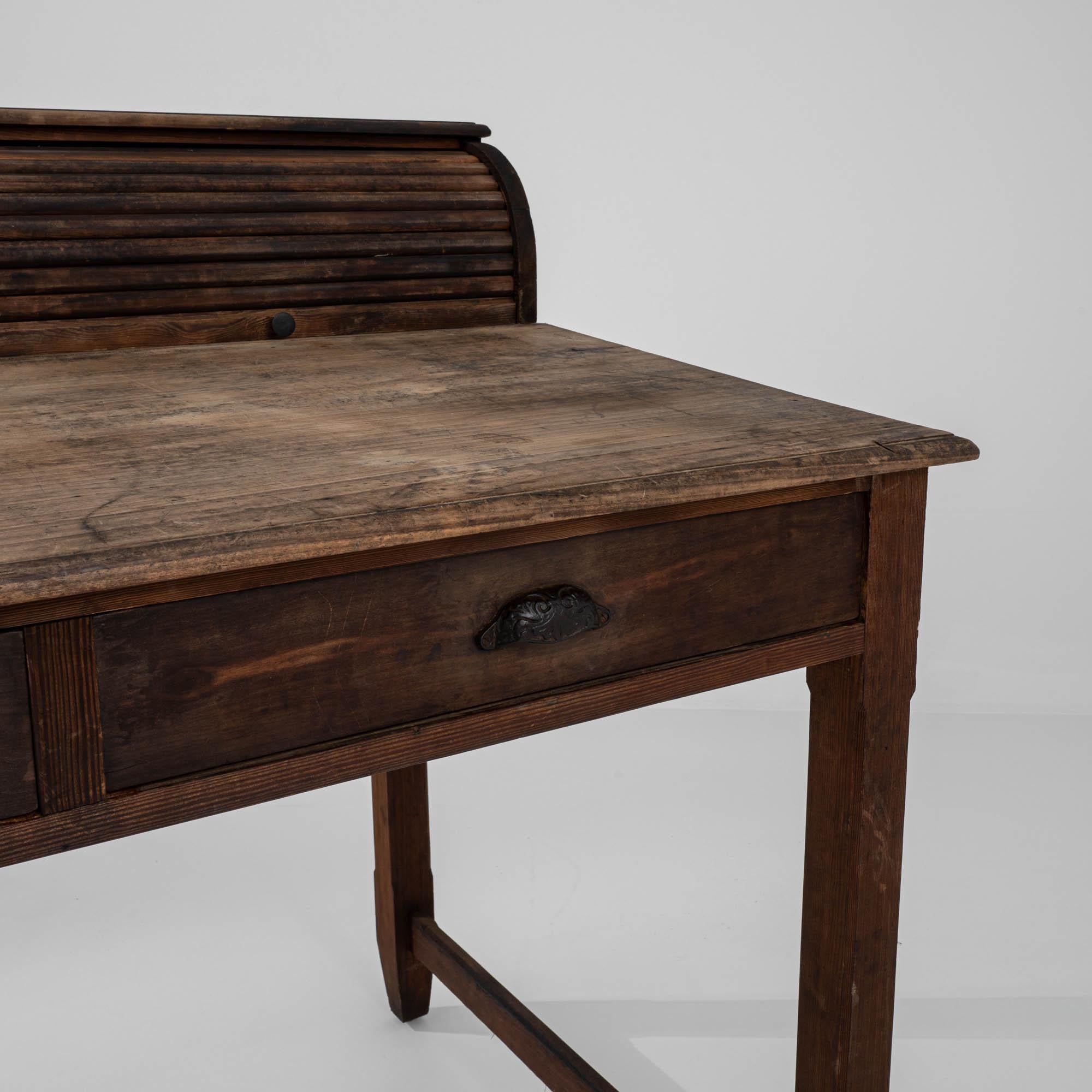 Turn of the Century French Wooden Desk 5