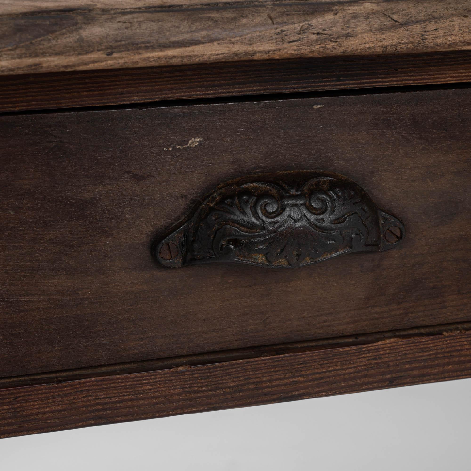 Turn of the Century French Wooden Desk 6