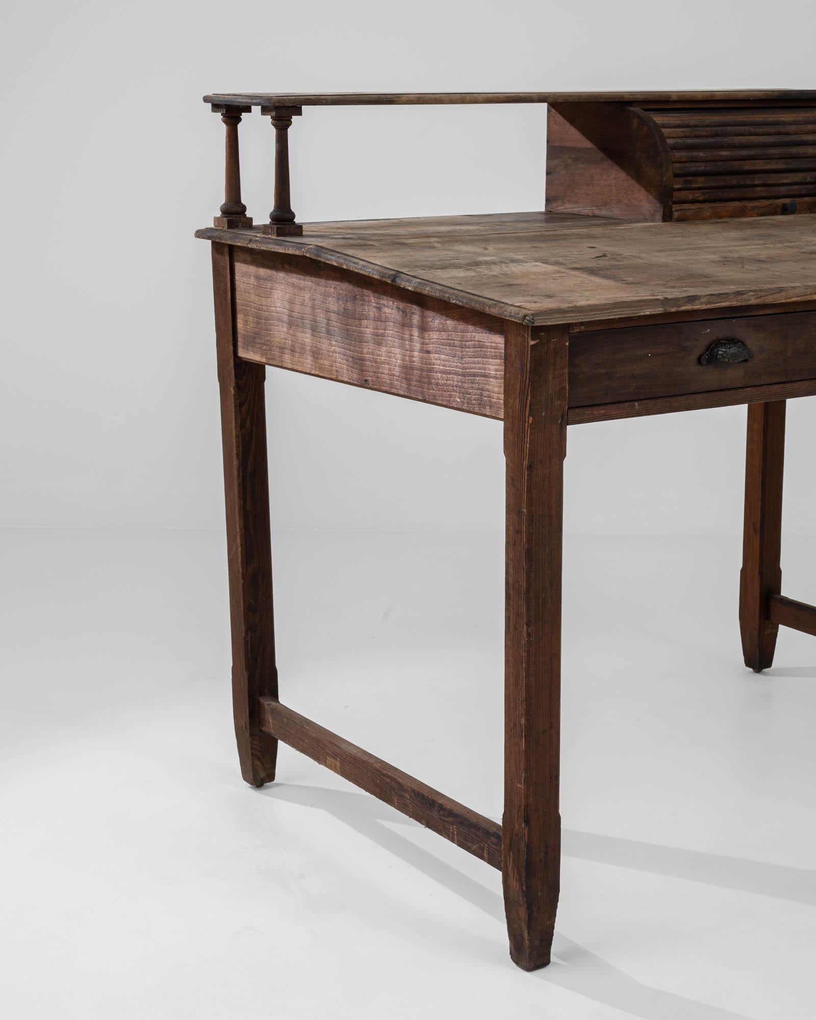Turn of the Century French Wooden Desk 3