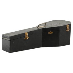 Used Turn of the Century French Wooden Instrument Case