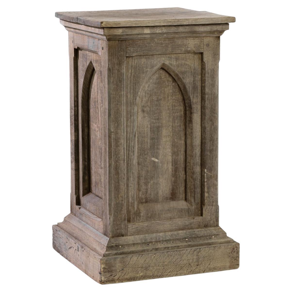 Turn of the Century French Wooden Pedestal