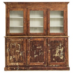 Turn of the Century French Wooden Vitrine