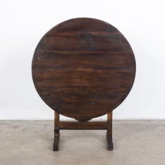 Turn of the Century French Wooden Wine Table