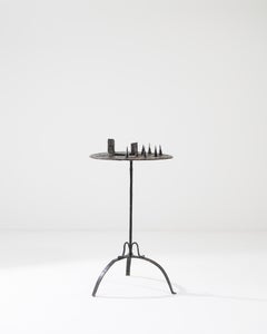 Turn of the Century French Wrought Iron Candelabra Table