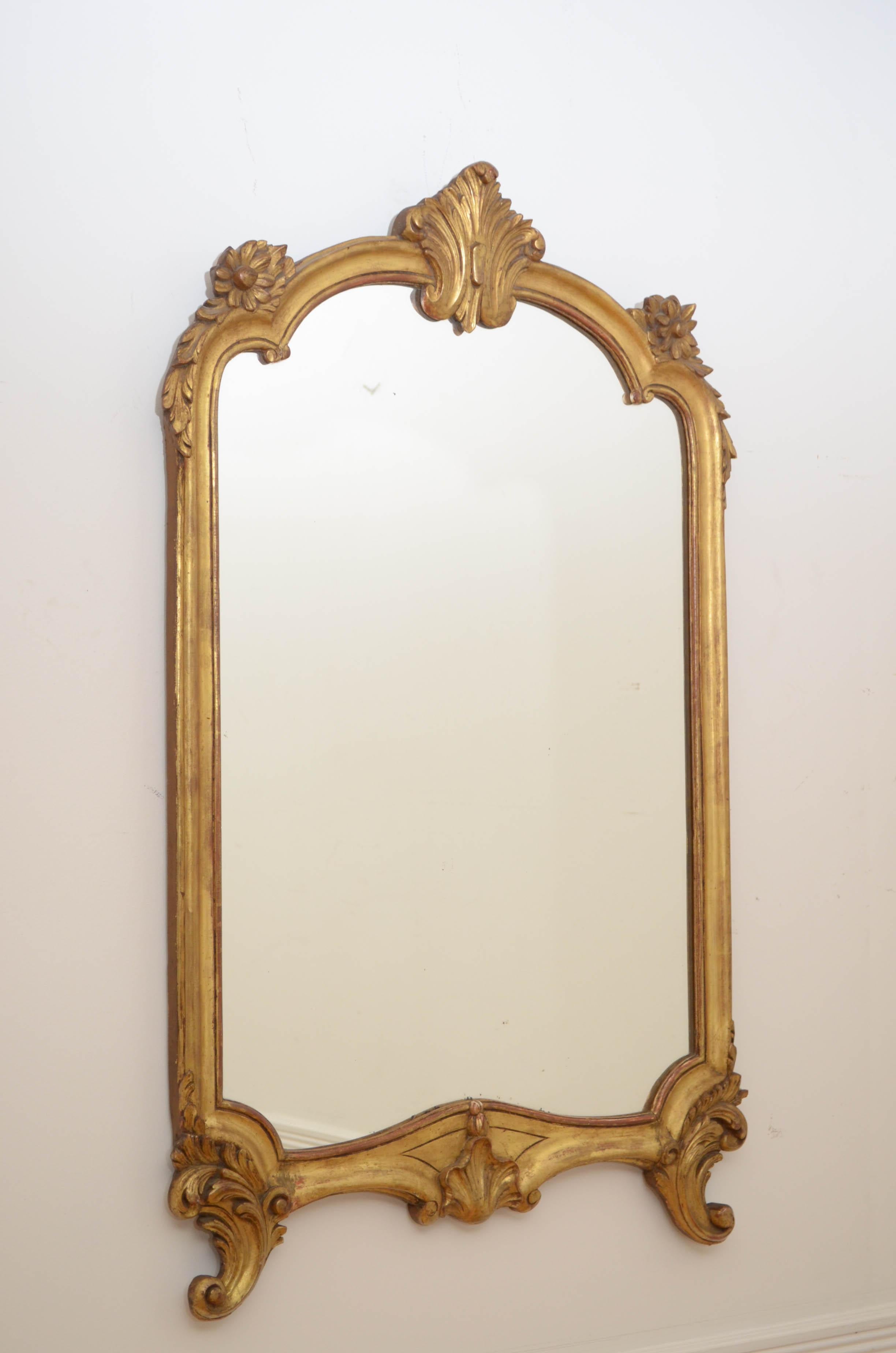 Victorian Turn of the Century Giltwood Wall Mirror