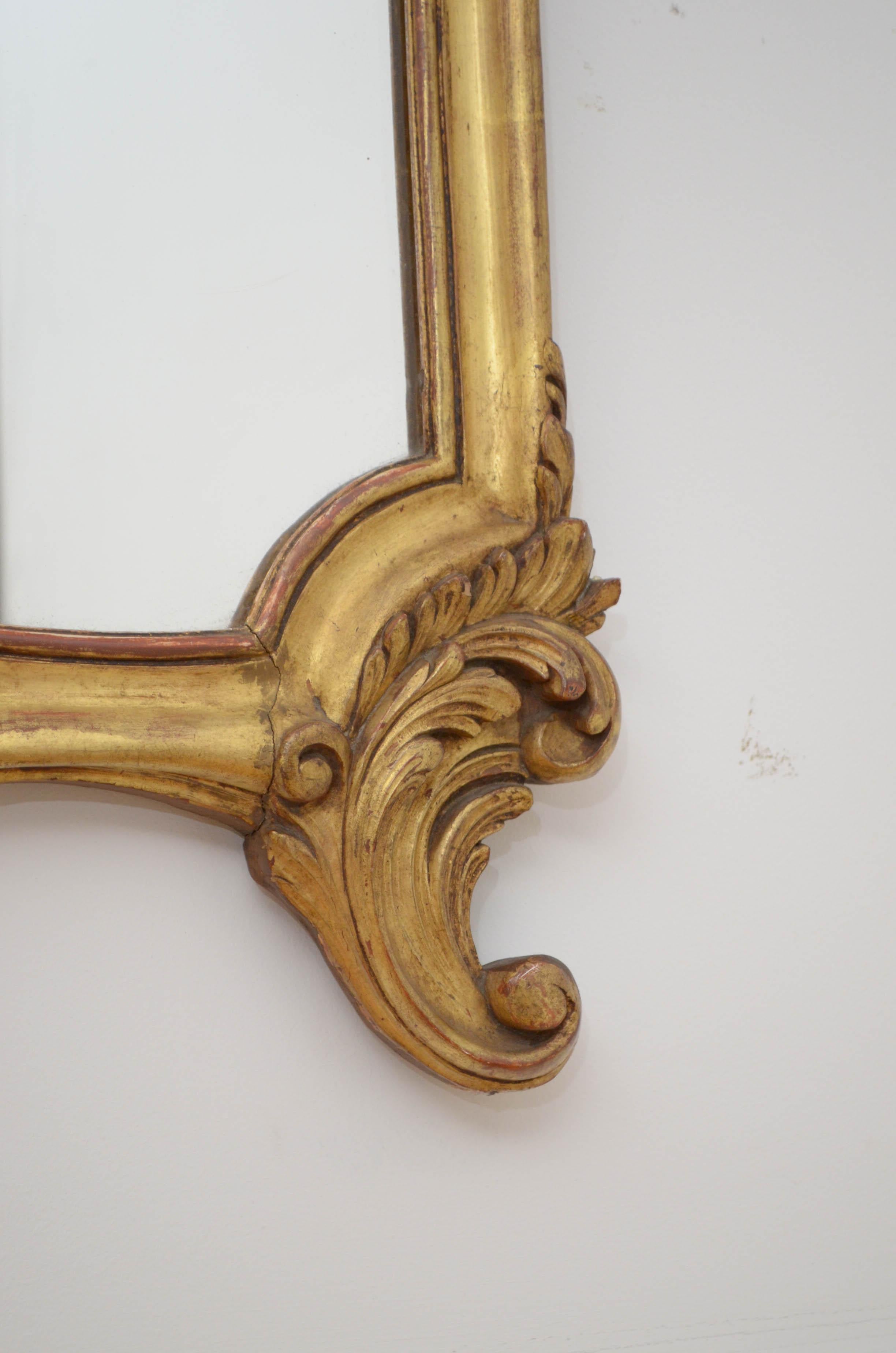 Turn of the Century Giltwood Wall Mirror 1