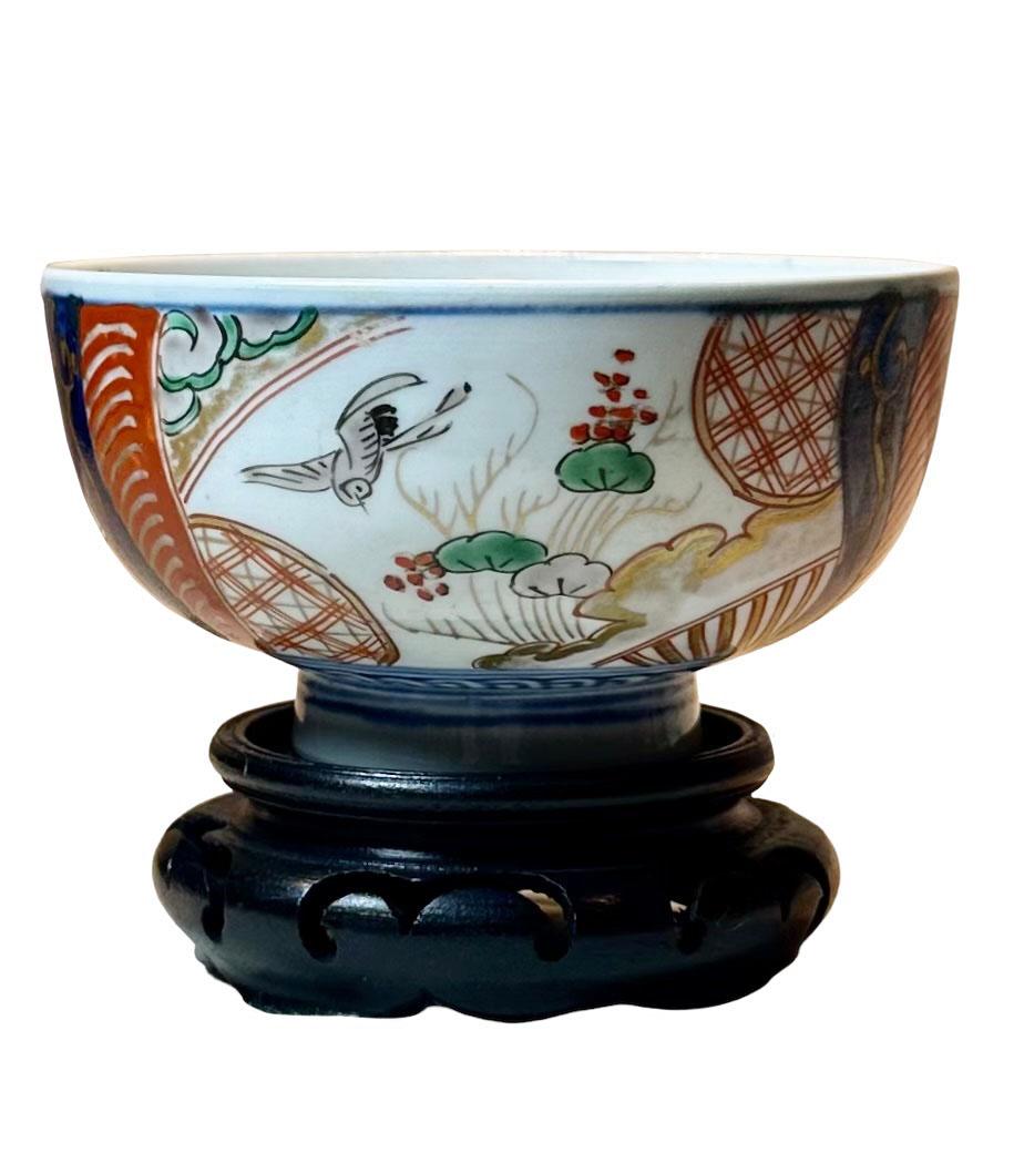 Turn Of The Century Japanese Imari Rice Bowl For Sale 1