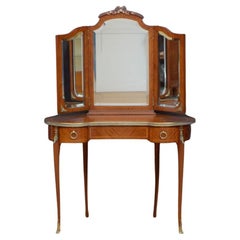 Antique Turn of The Century Kingwood Dressing Table