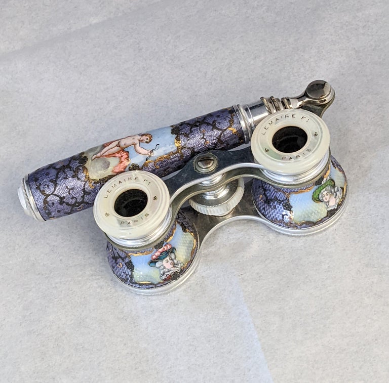 Lemaire Enamel Opera Glasses For Sale at 1stDibs