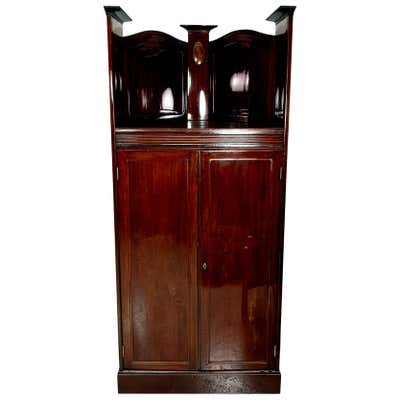 Mexican Cabinet with Nacar Shell Inlays, the Base and the Columns are ...