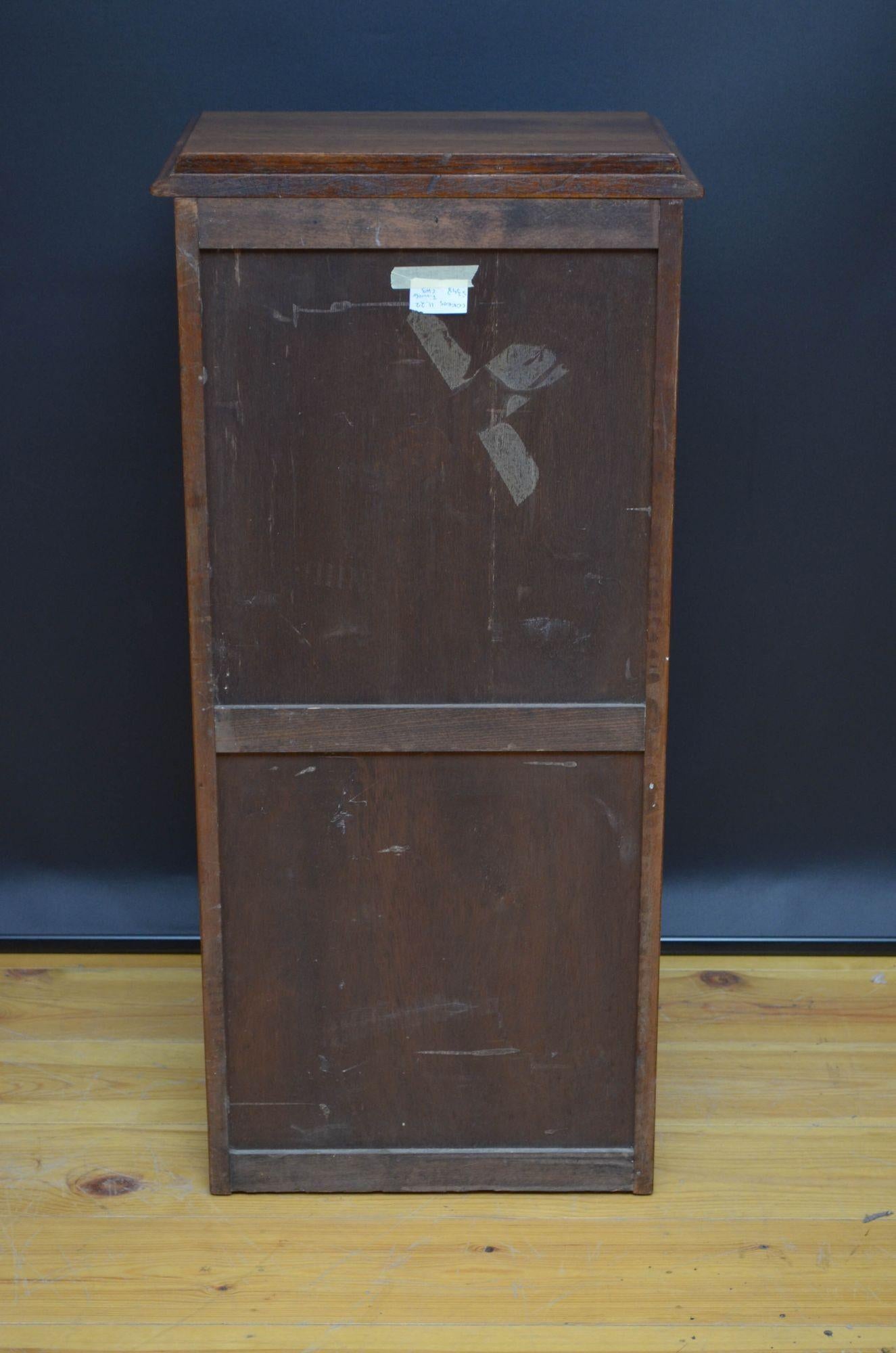 Turn of the Century Mahogany Tambour Filing Cabinet 7