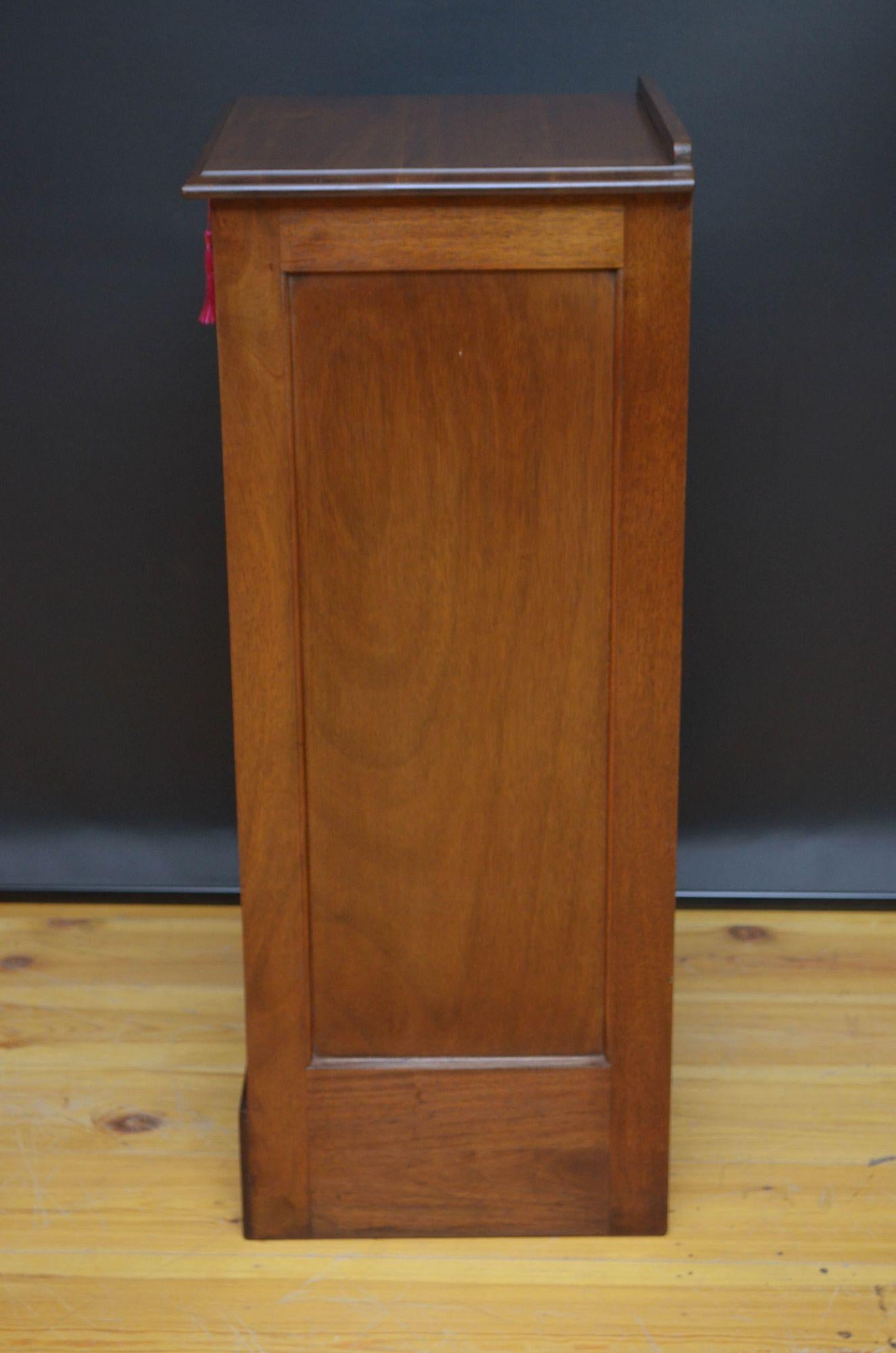 Turn of the Century Mahogany Tambour Filing Cabinet 5