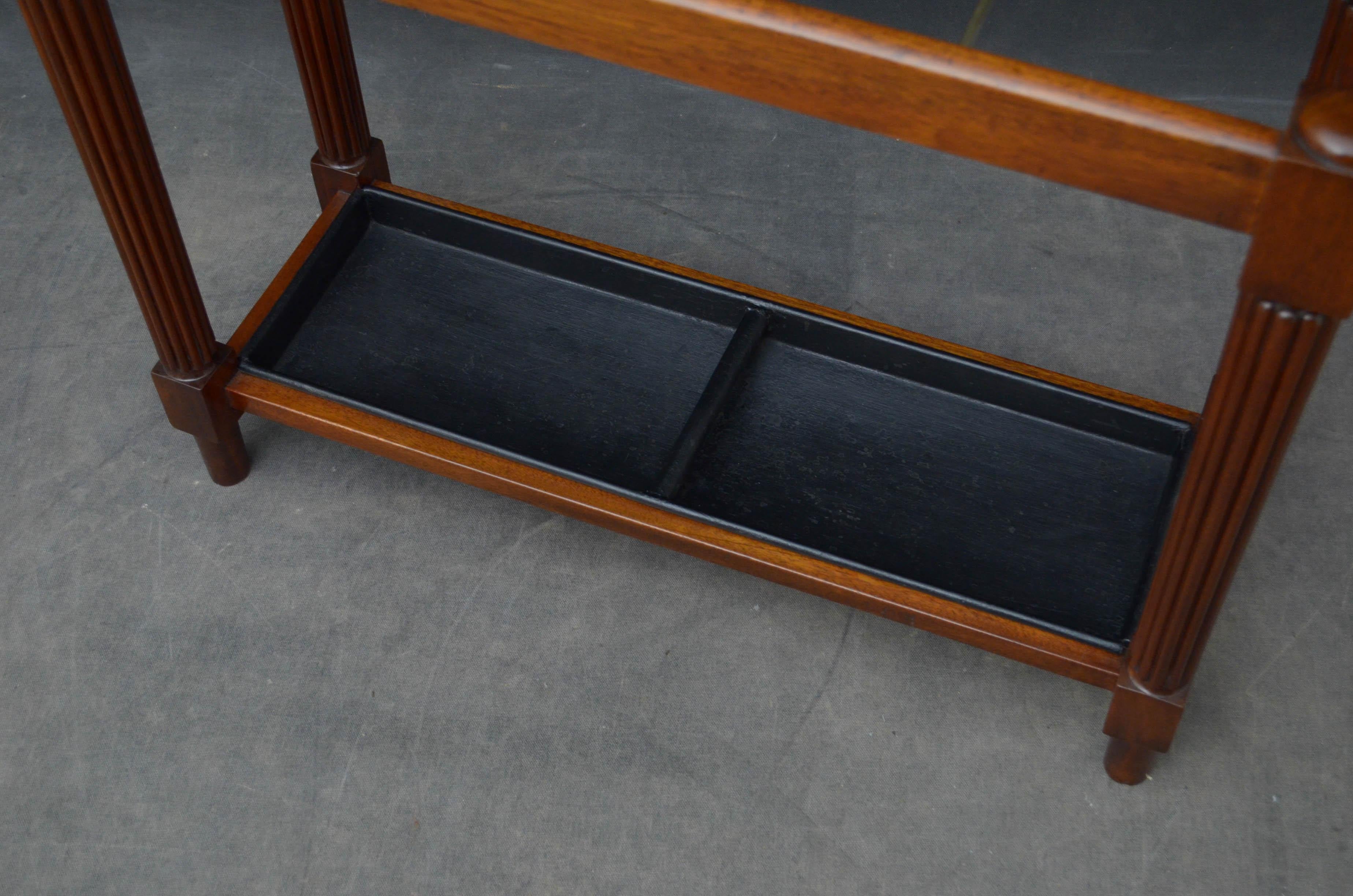 Early 20th Century Turn of the Century Mahogany Umbrella Stand