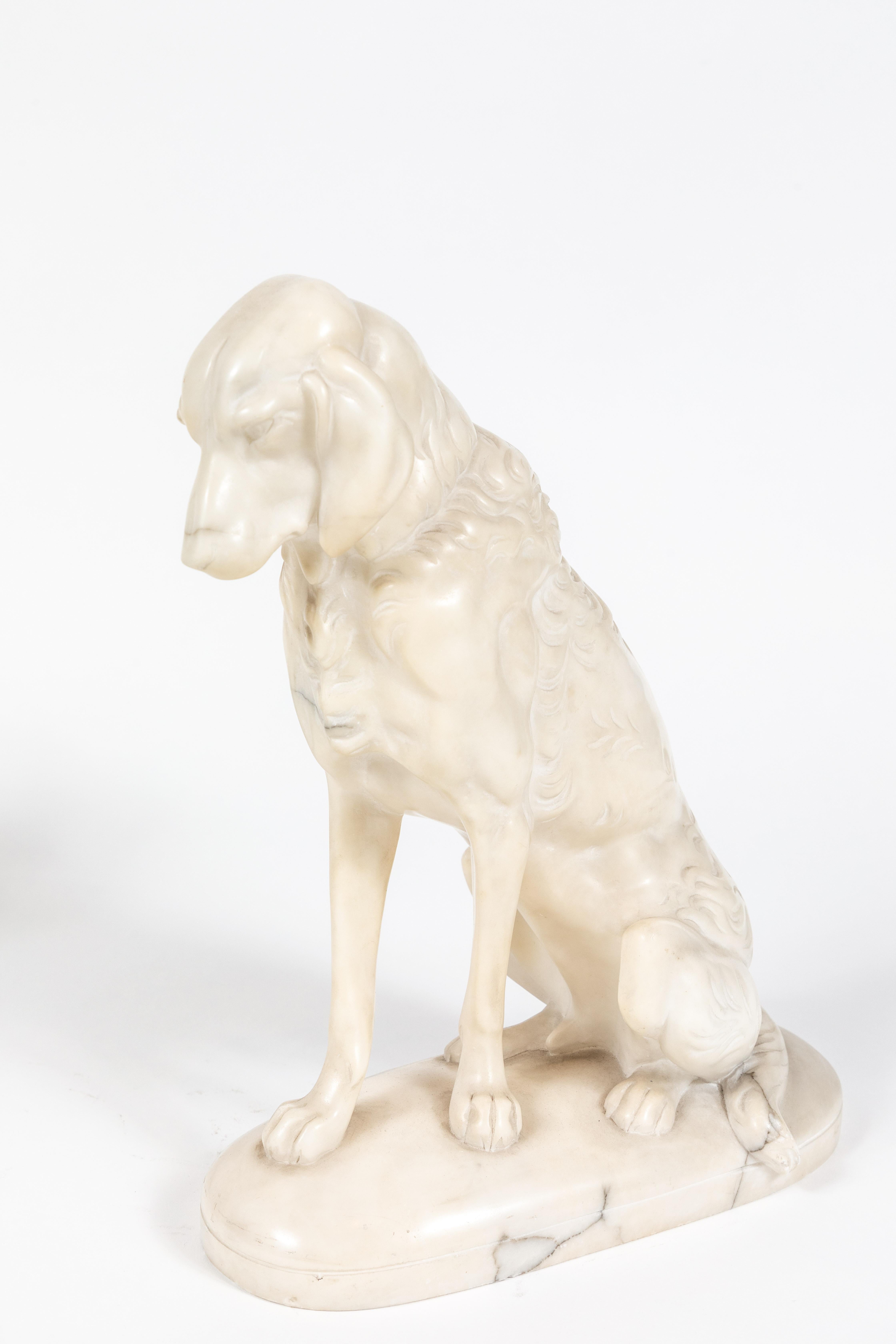 Early 20th Century Turn-of-the-Century Marble Hounds For Sale