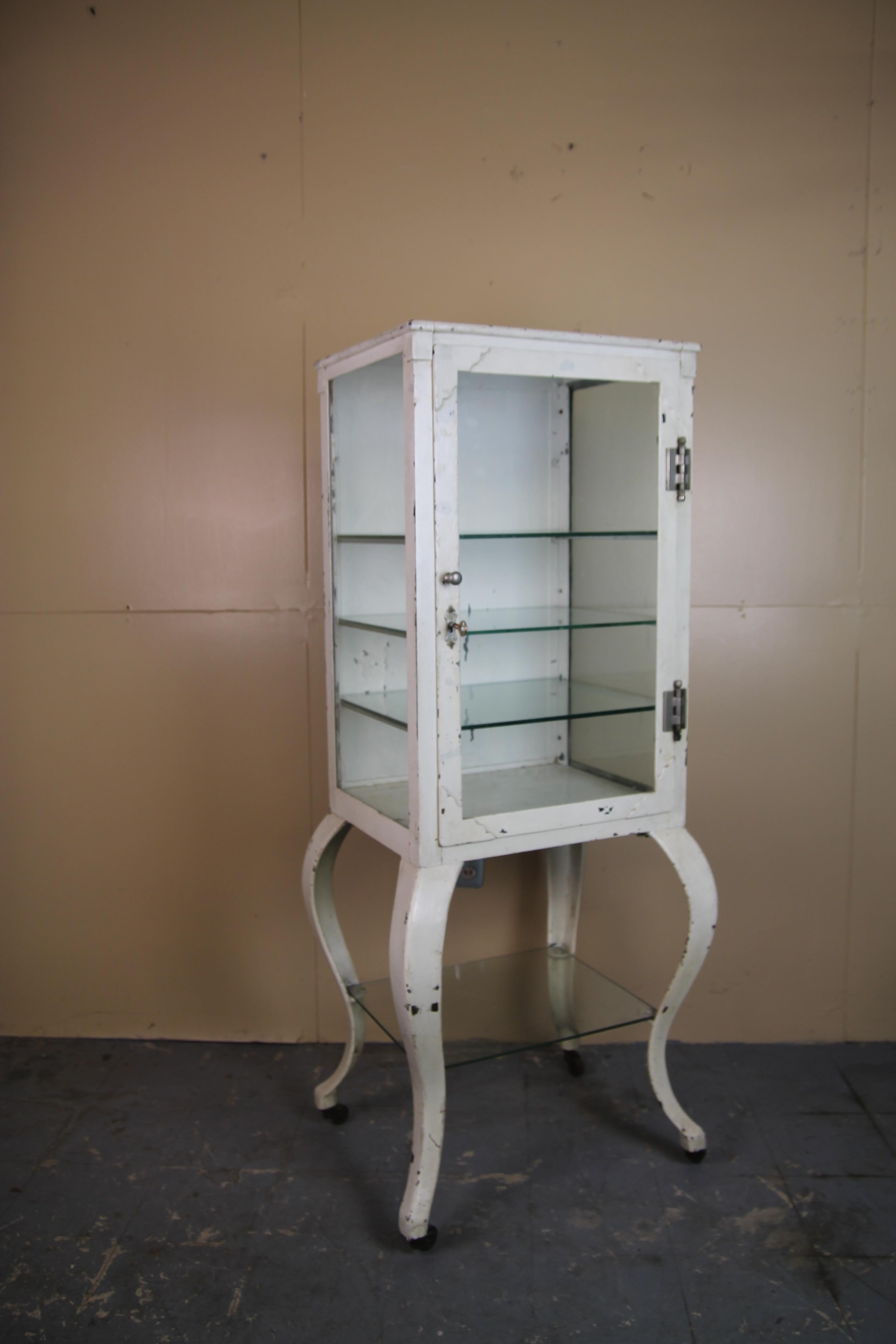 Industrial Turn of the Century Medical Cabinet