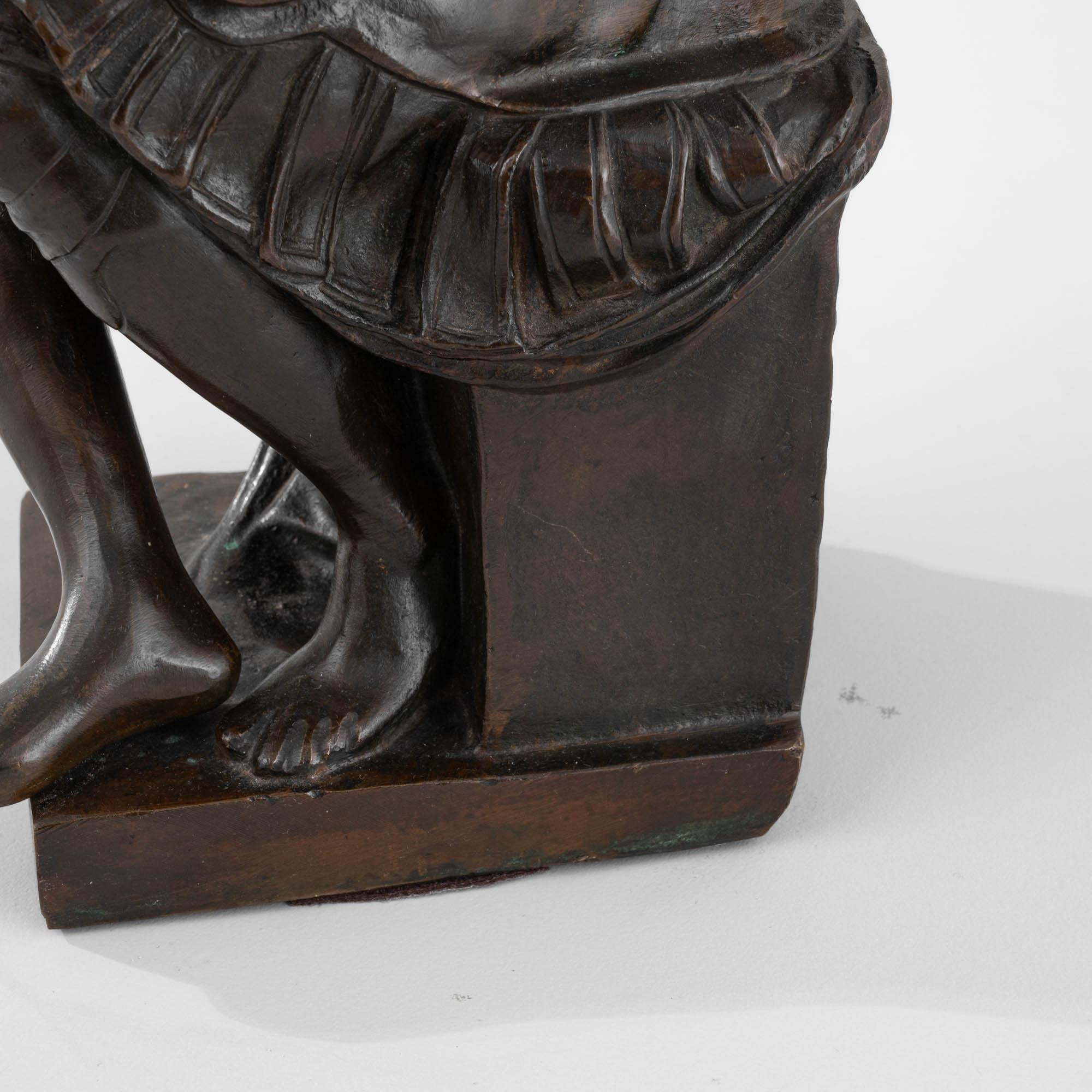 Metallskulptur aus der Jahrhundertwende nach Michelangelo im Angebot 4