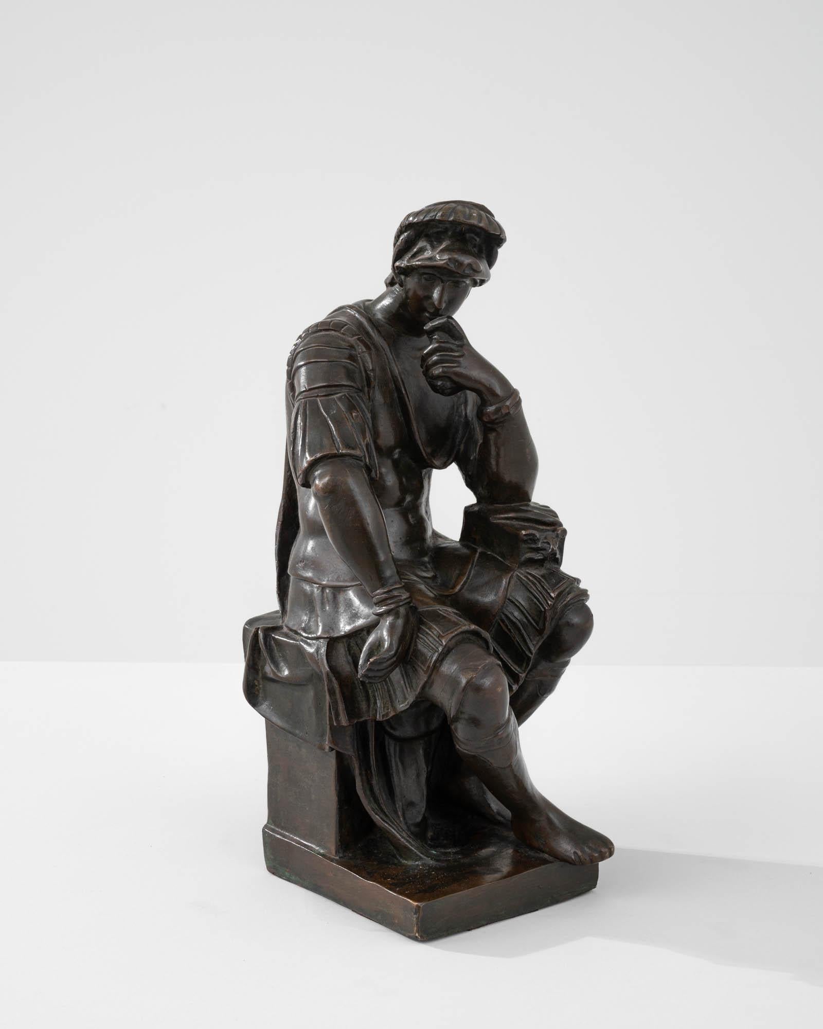 Début du 20ème siècle Sculpture en métal du début du siècle d'après Michel-Ange en vente