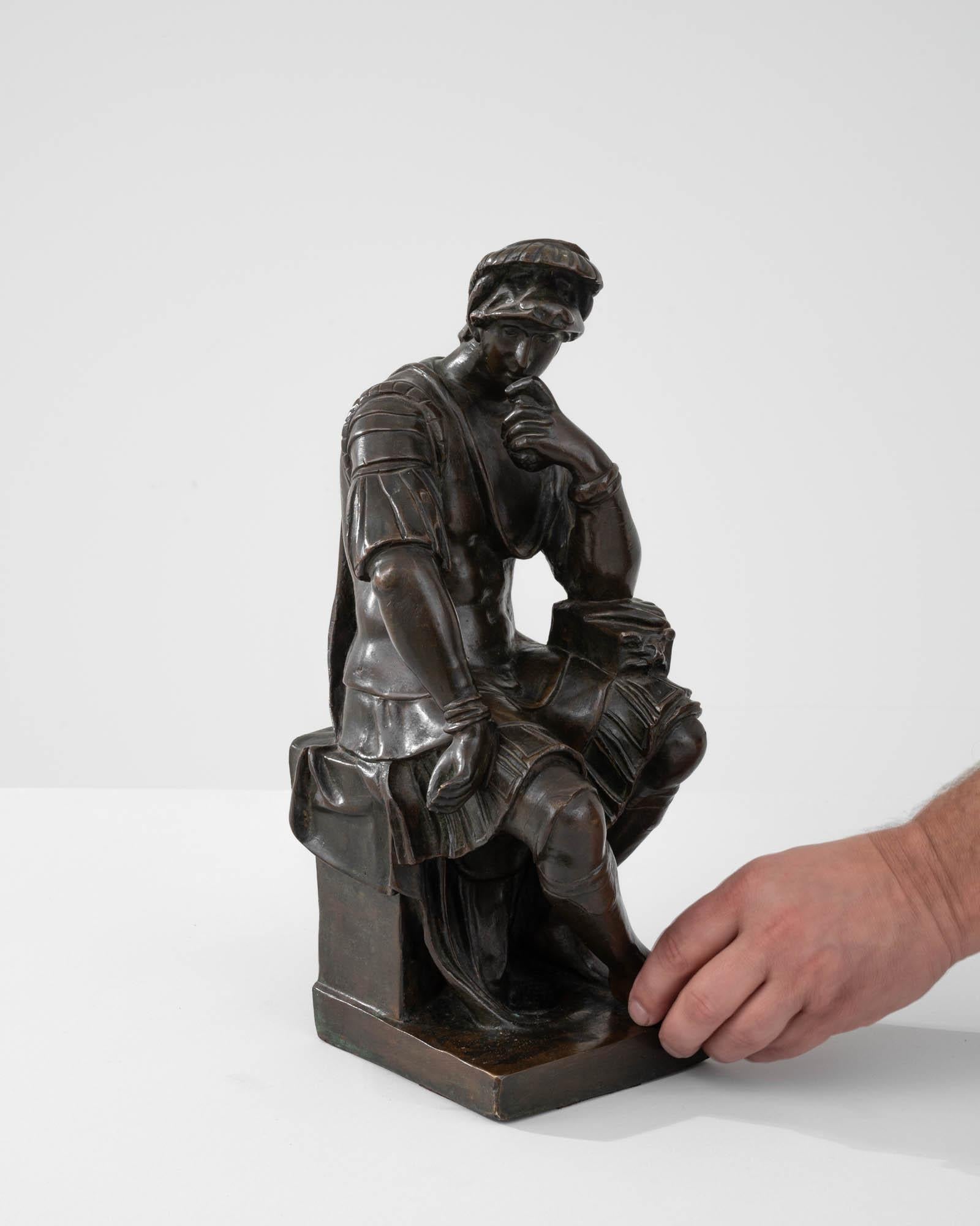 Bronze Turn of the Century Metal Sculpture after Michelangelo For Sale