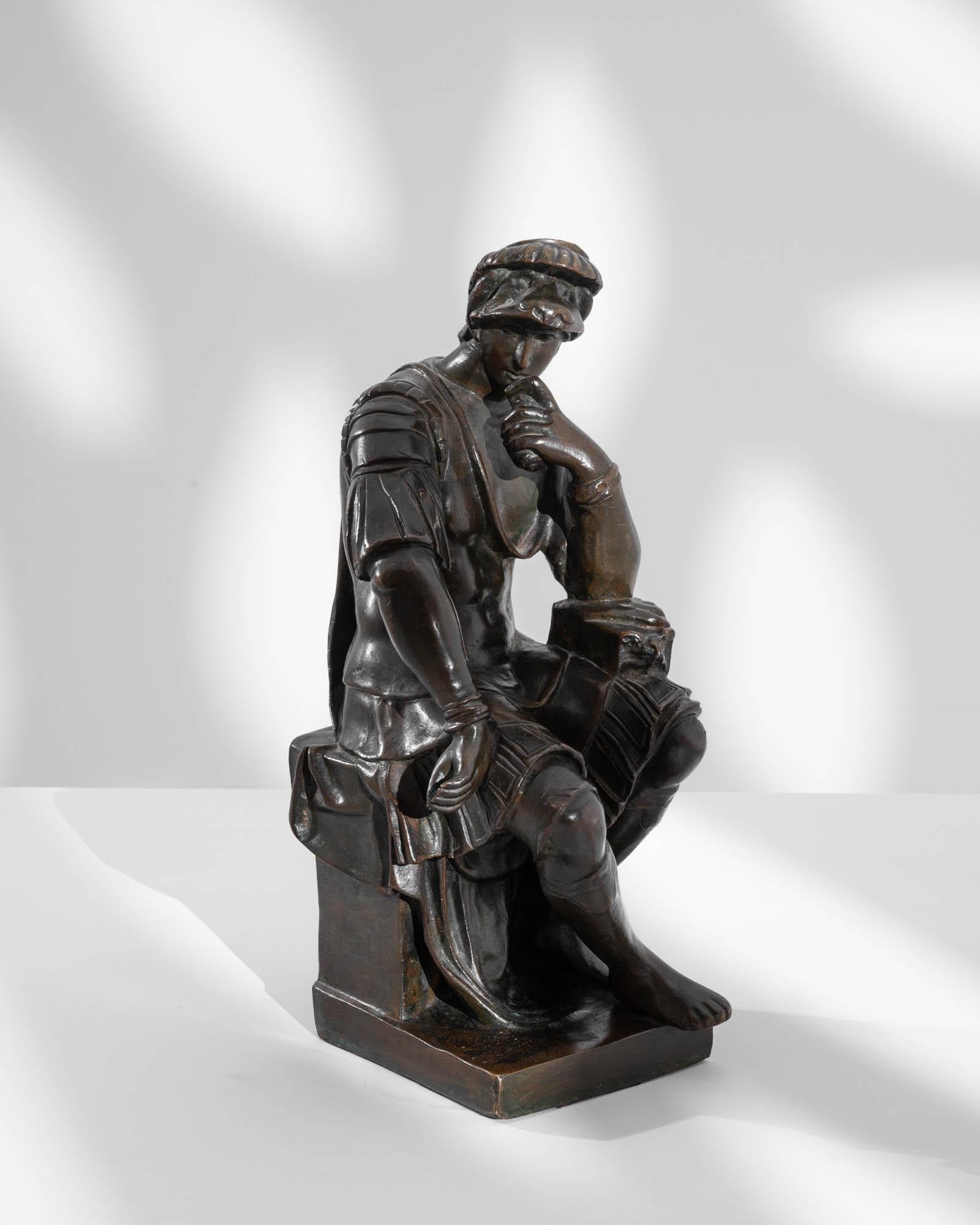 Metallskulptur aus der Jahrhundertwende nach Michelangelo (Bronze) im Angebot