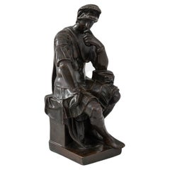 Metallskulptur aus der Jahrhundertwende nach Michelangelo