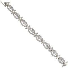 Turn-of-the-Century Old Mine Diamond and Pearl Bracelet
