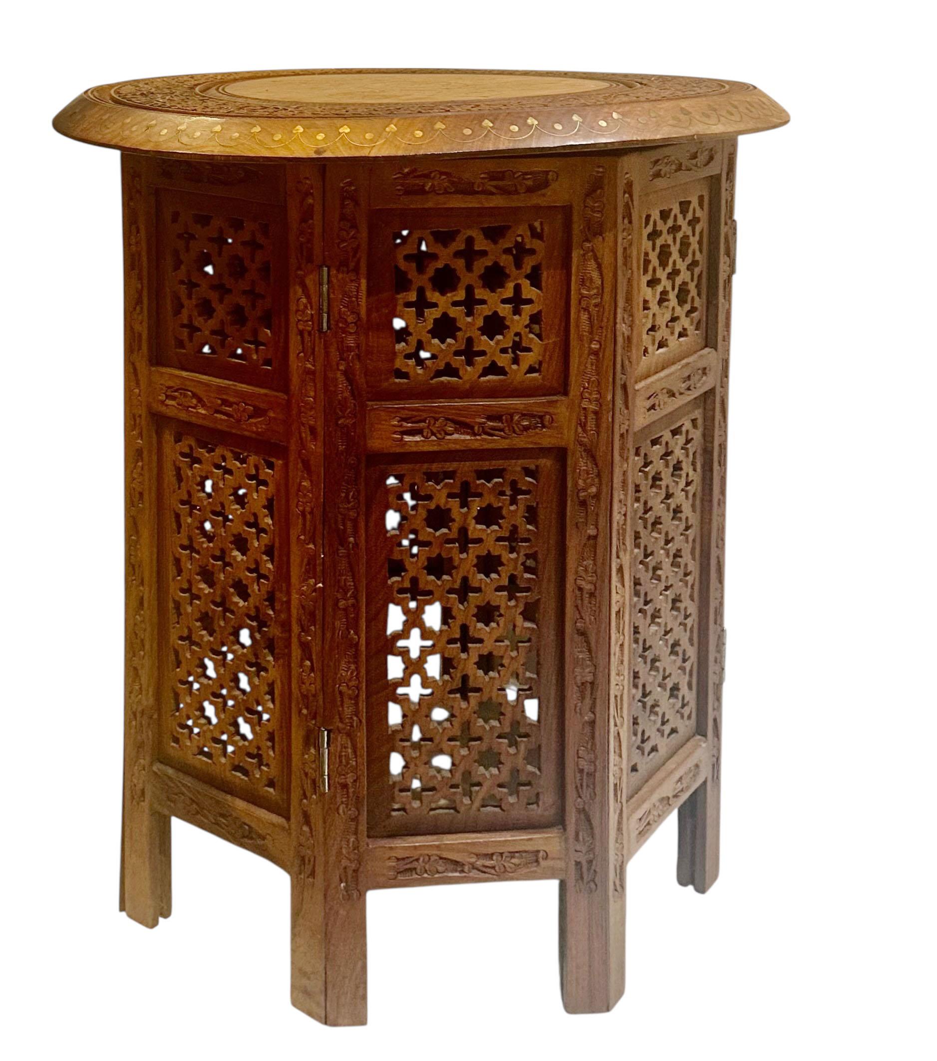 Turkish Turn of the Century Ottoman Style Side Table For Sale