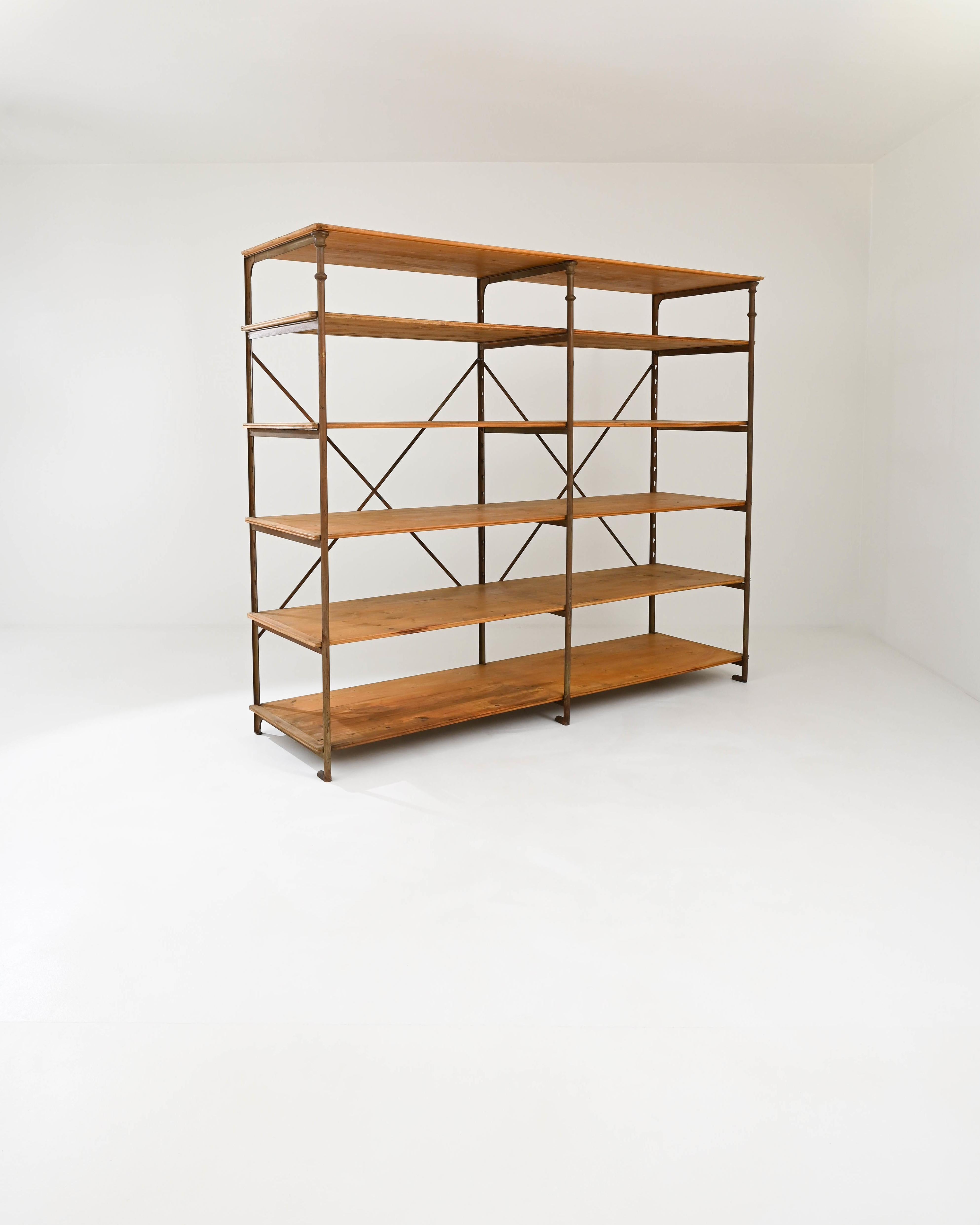 Early 20th Century Turn of the Century Parisian Industrial Shelving by Theodore Scherf