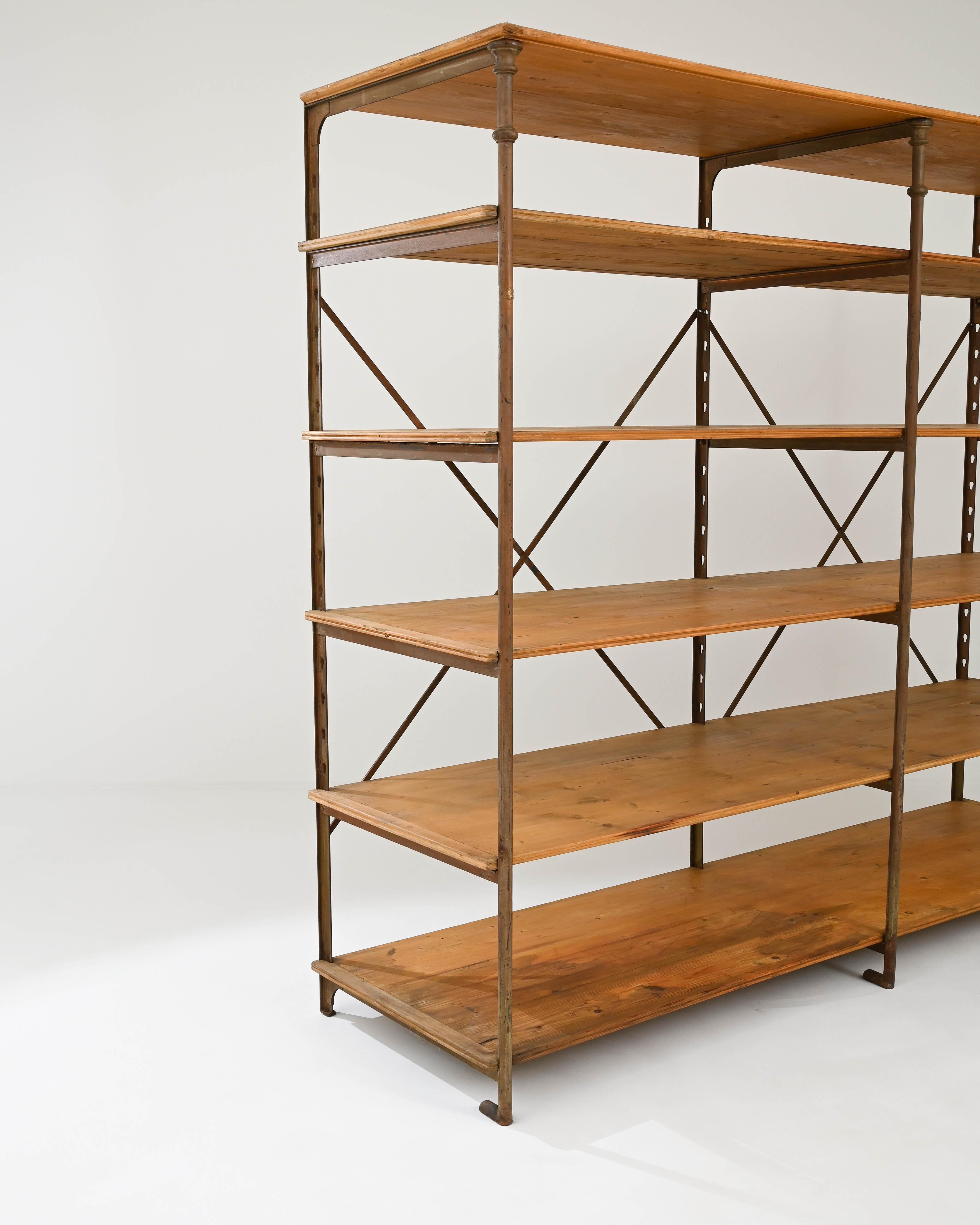 Turn of the Century Parisian Industrial Shelving by Theodore Scherf 1