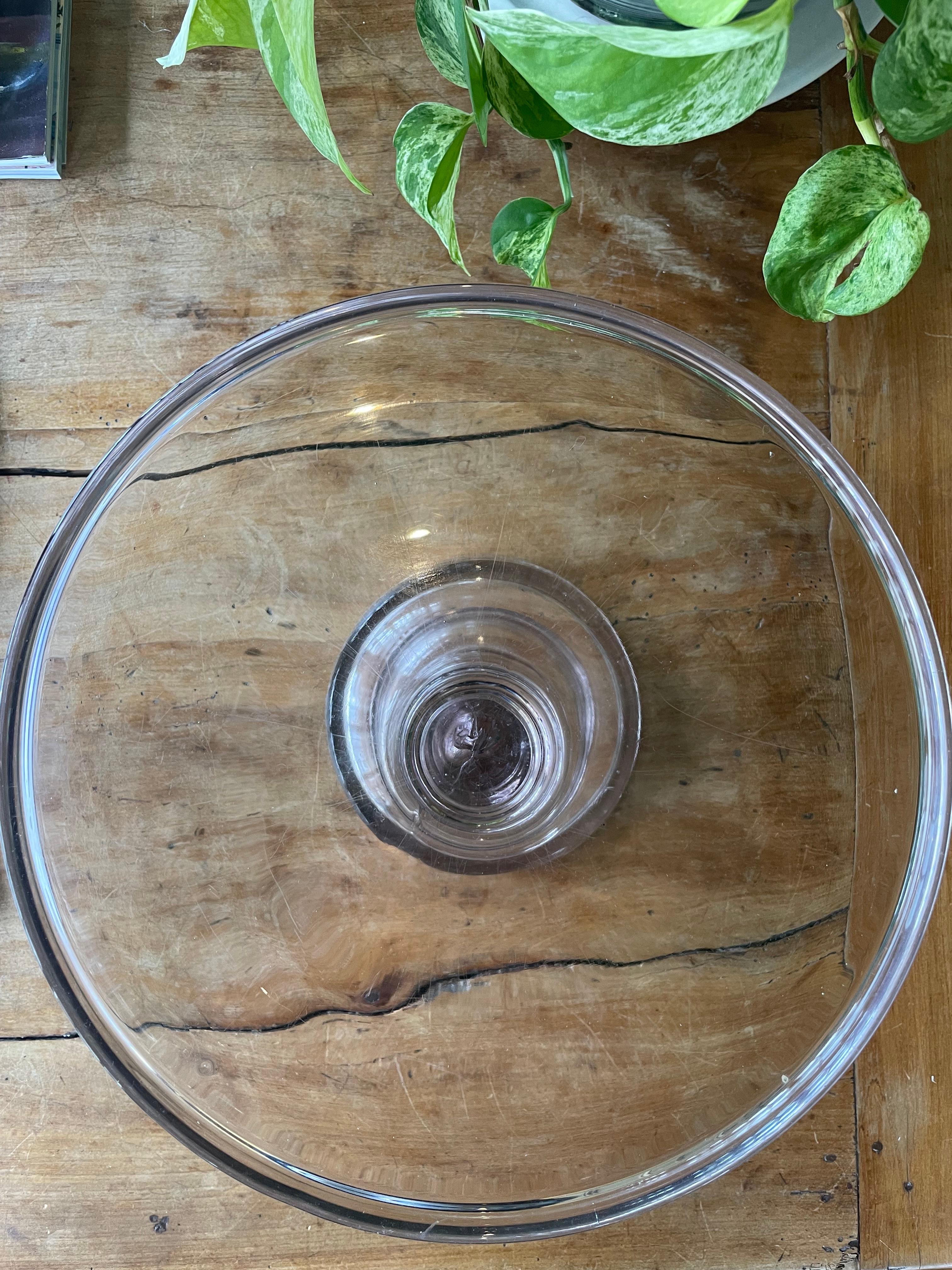 antique glass cake stand