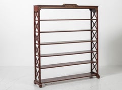 Turn of the Century Regency Style Carved and Painted Etagere