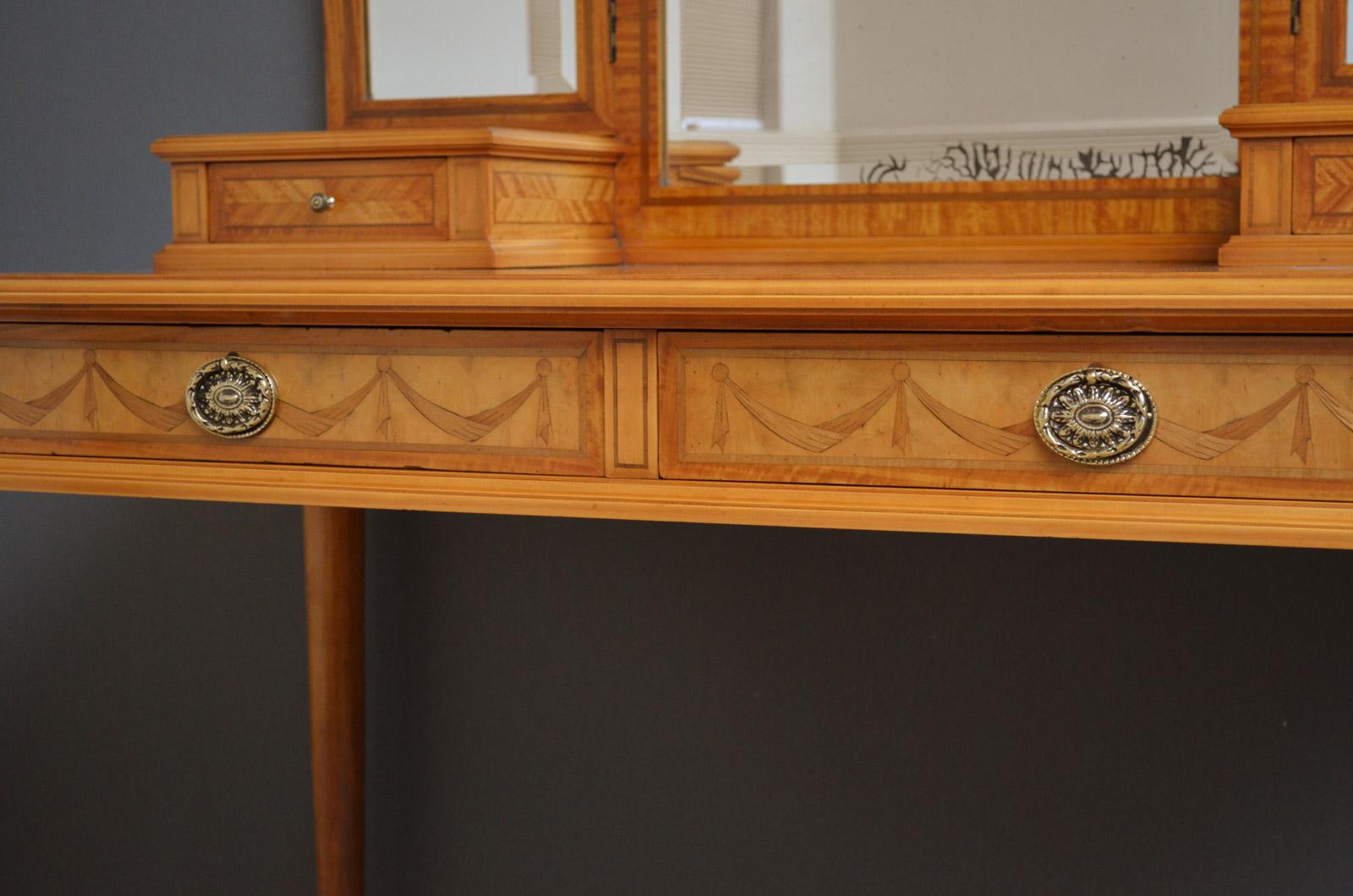 Turn of the Century Satinwood Dressing Table 3
