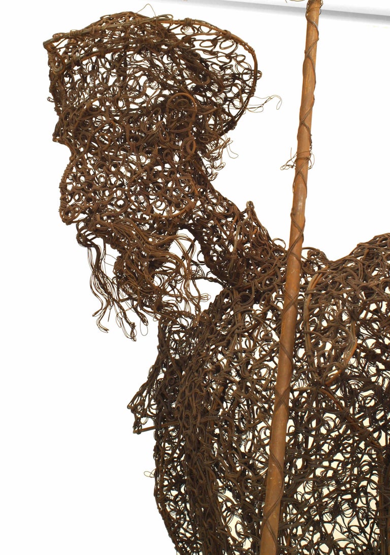 Turn of the Century Spanish LifeSized Equestrian Sculpture For Sale at