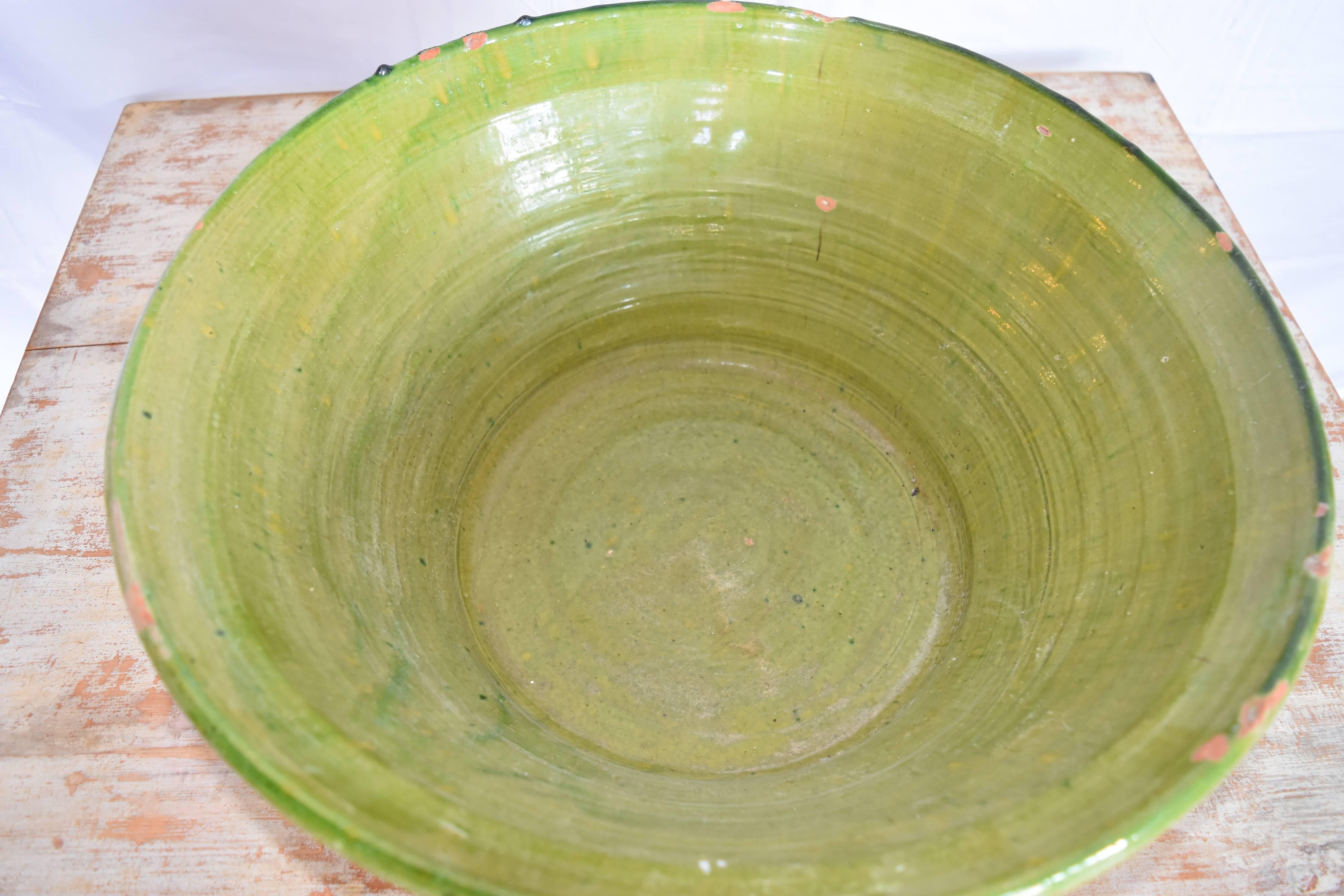 glazed terracotta bowl