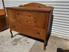Turn of the Century Tiger Oak Sideboard