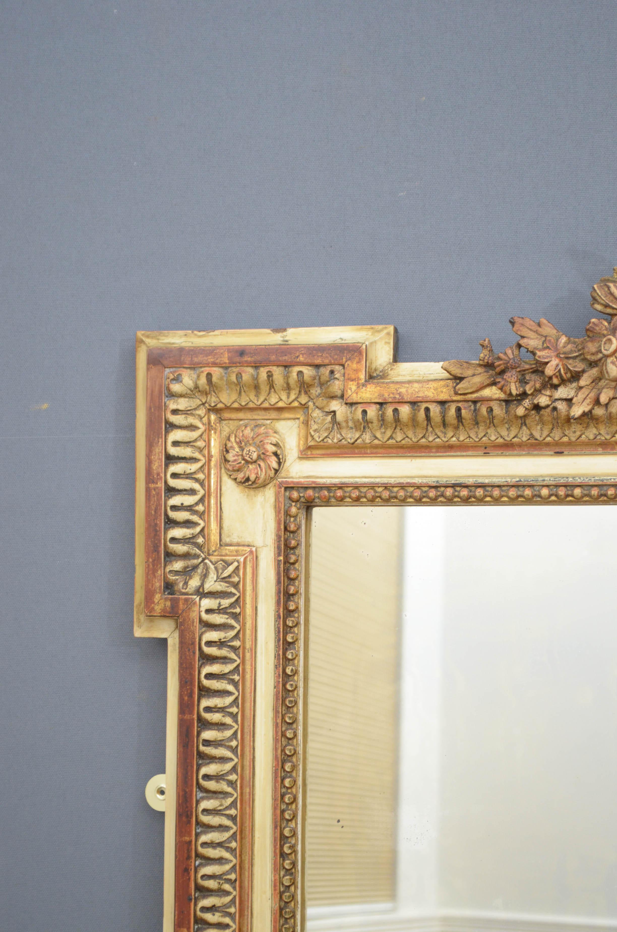Turn of the Century Wall Mirror In Good Condition In Whaley Bridge, GB