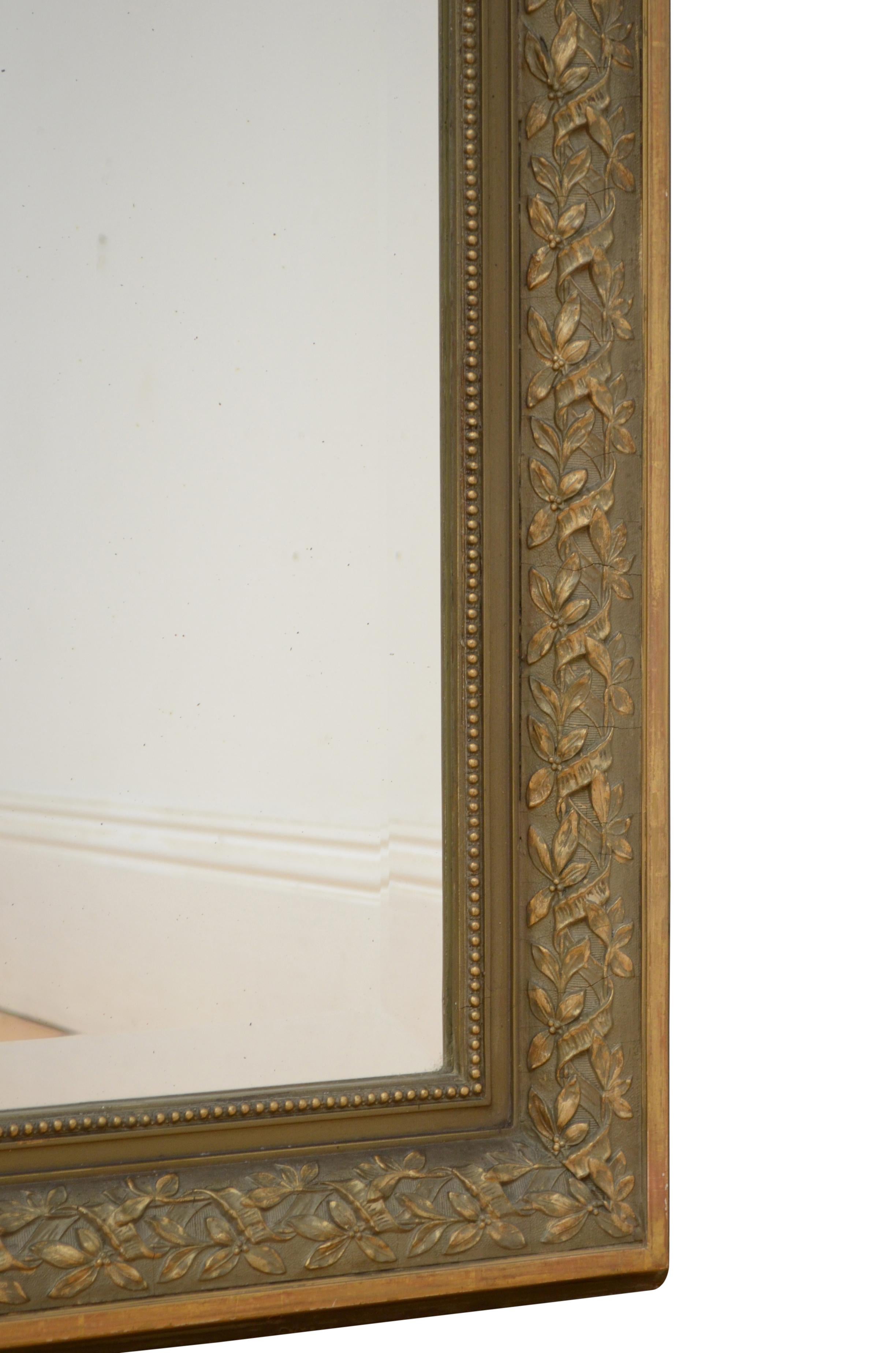 Wandspiegel aus der Jahrhundertwende, H153 cm im Angebot 3