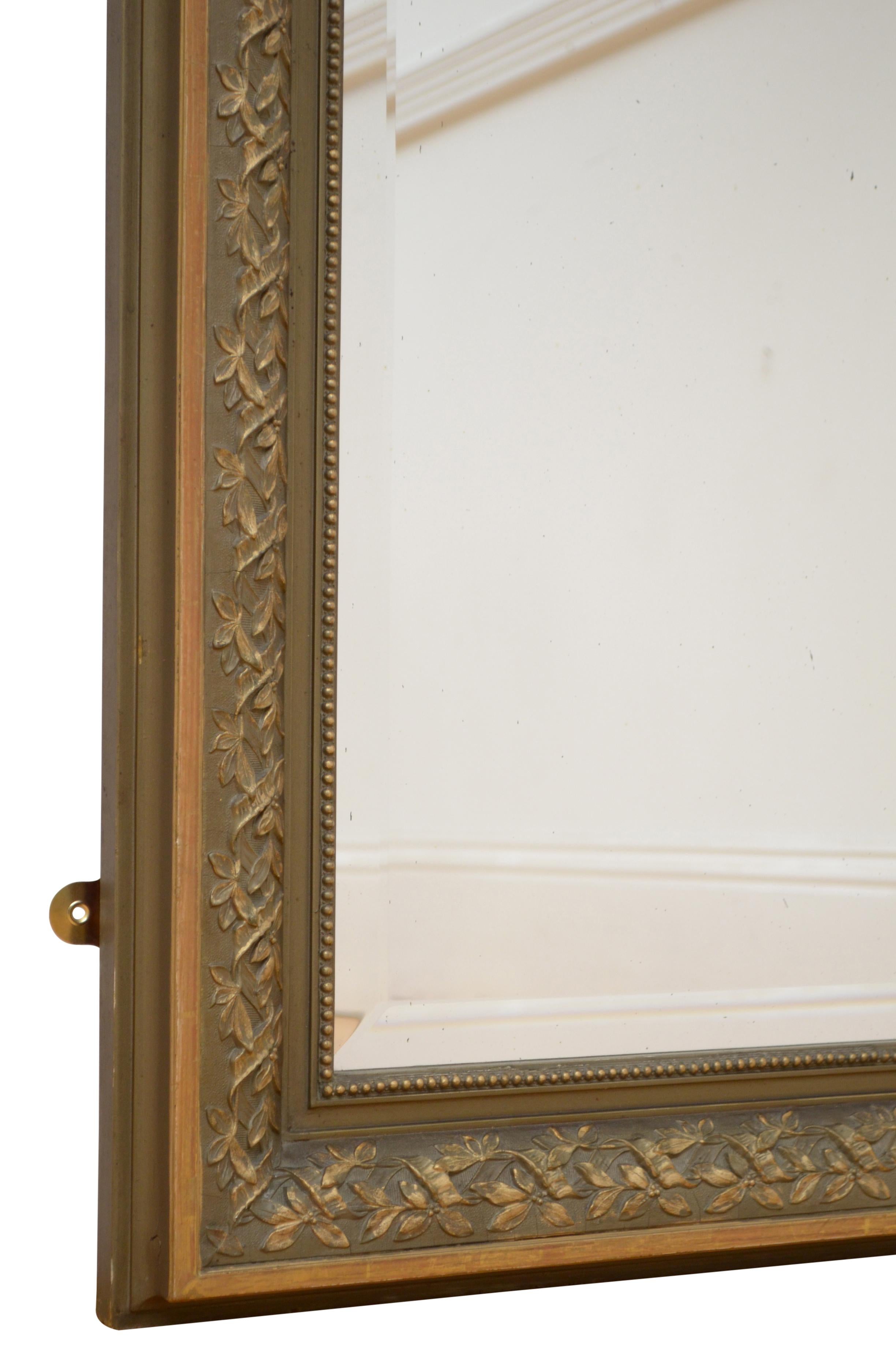 Wandspiegel aus der Jahrhundertwende, H153 cm (Französisch) im Angebot