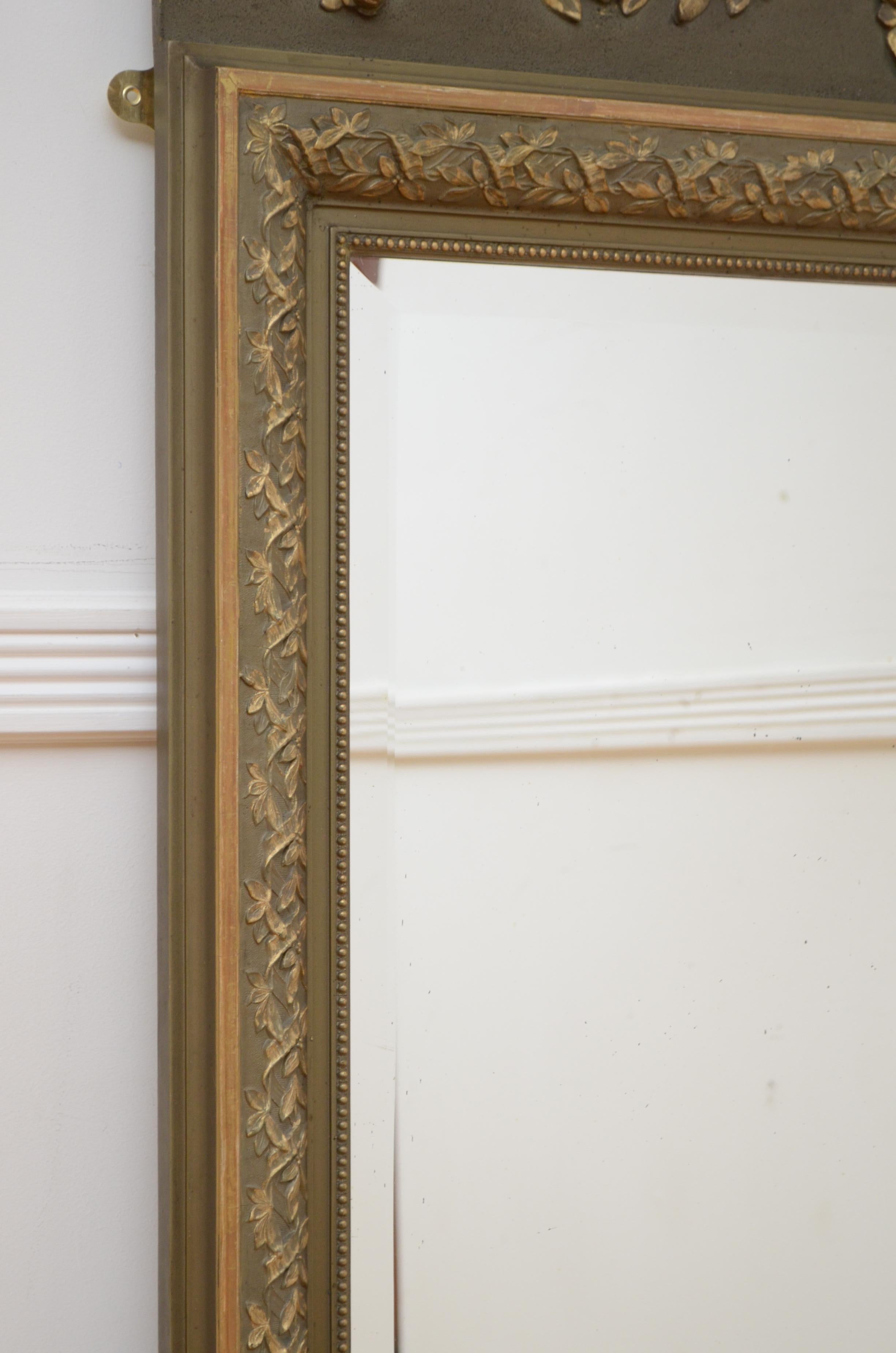 Louis Philippe Turn of the Century Wall Mirror For Sale