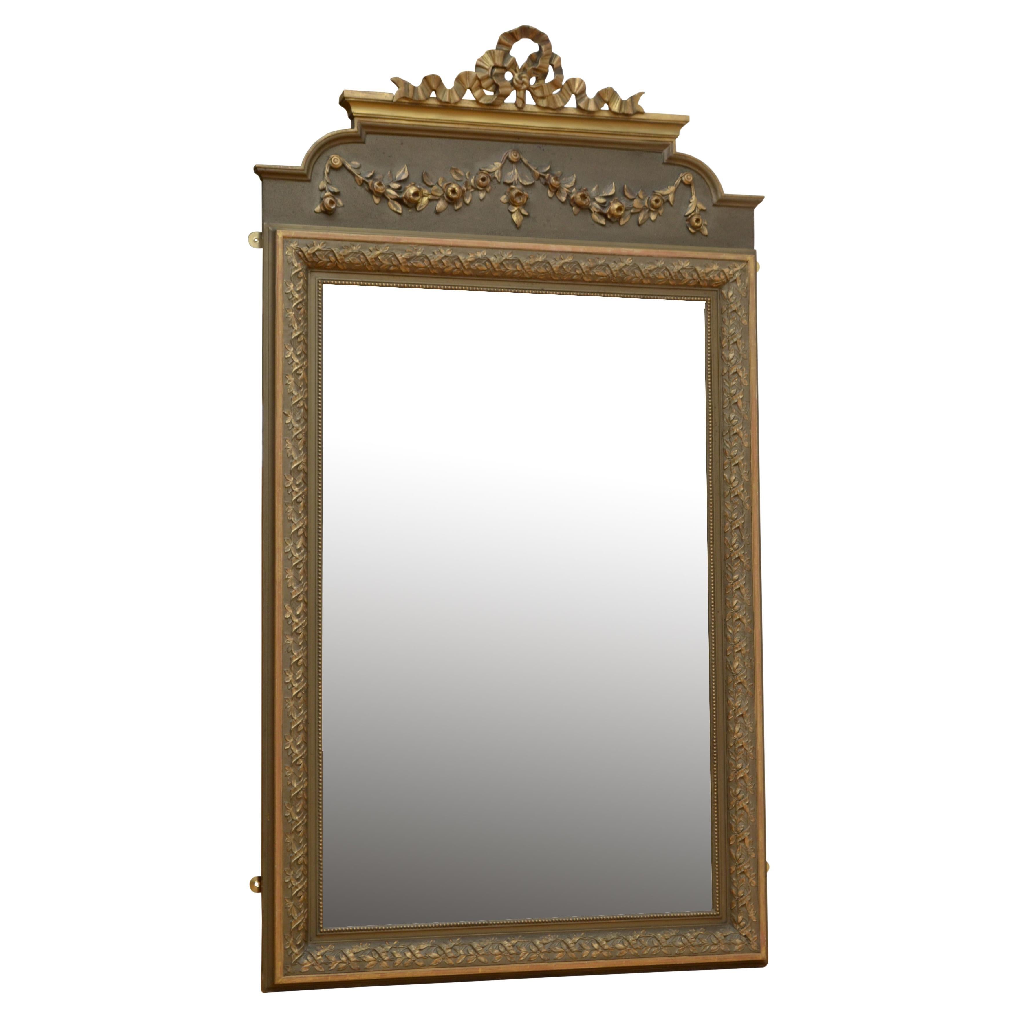 French Turn of the Century Wall Mirror