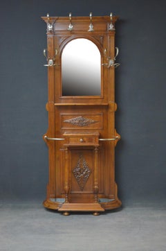 Turn of the Century Walnut Hall Stand
