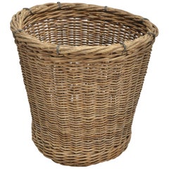 Turn-of-the-Century Wicker Basket, France, circa 1900