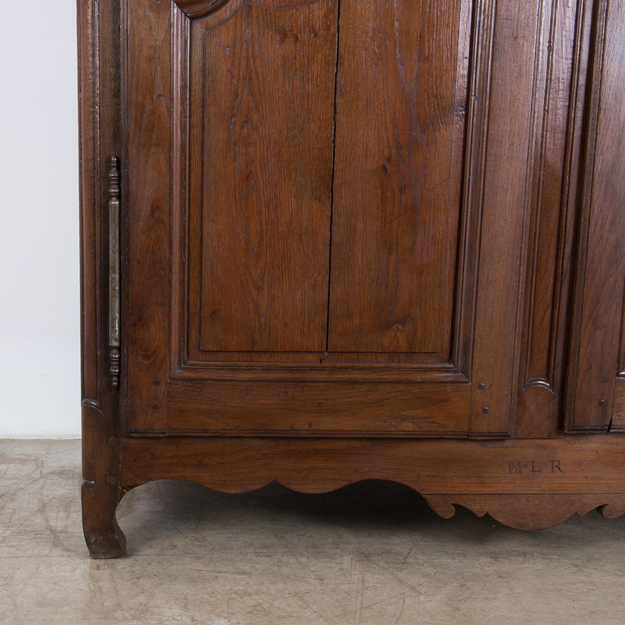 Turn of the Century Wooden Armoire with Original Patina 2