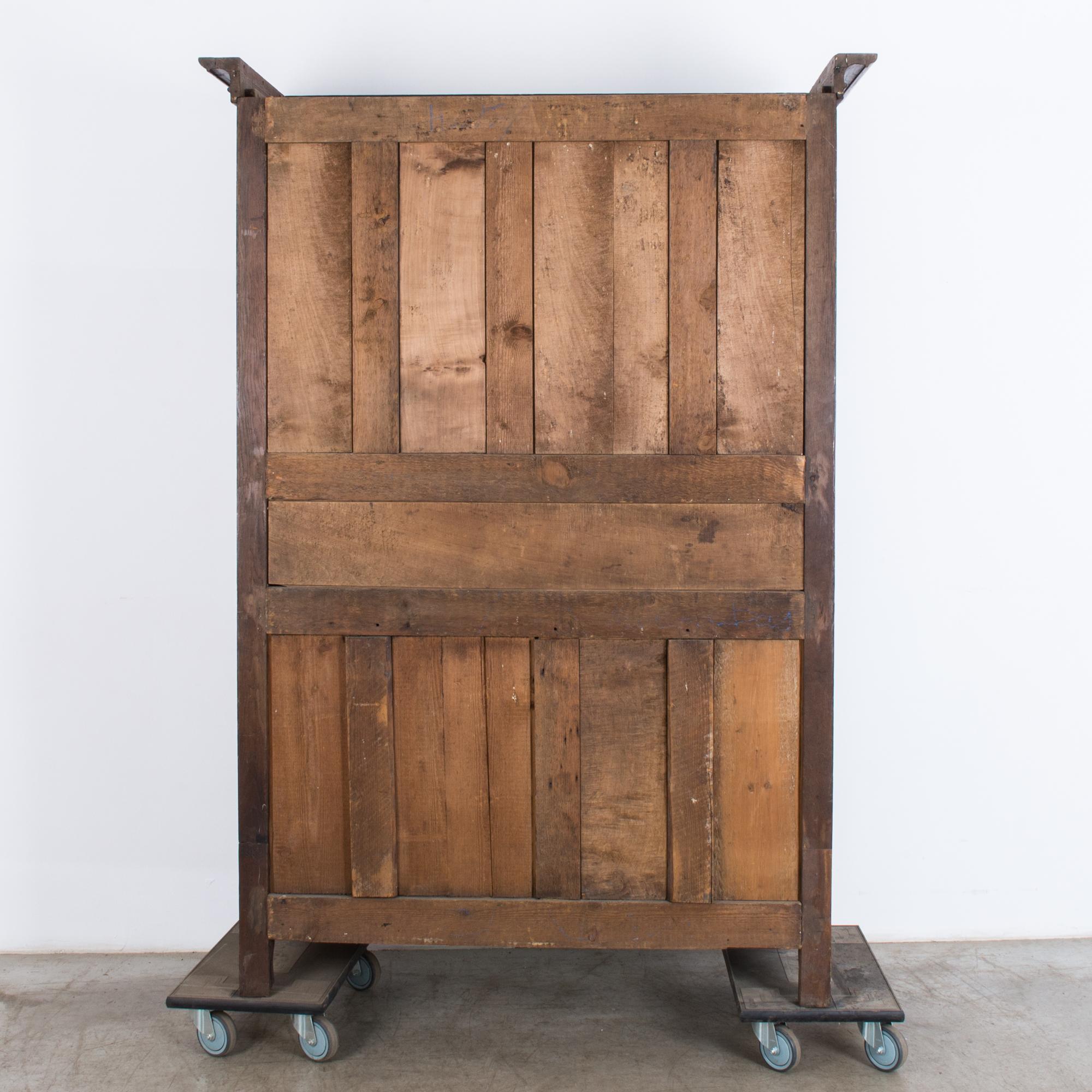 Turn of the Century Wooden Armoire with Original Patina 5