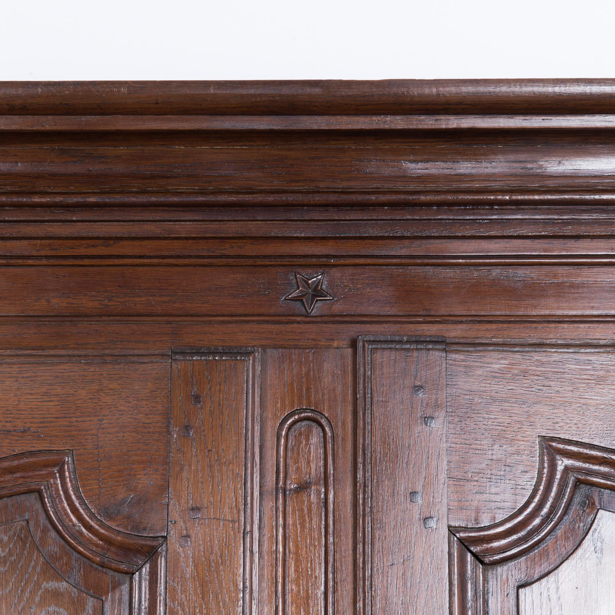 19th Century Turn of the Century Wooden Armoire with Original Patina