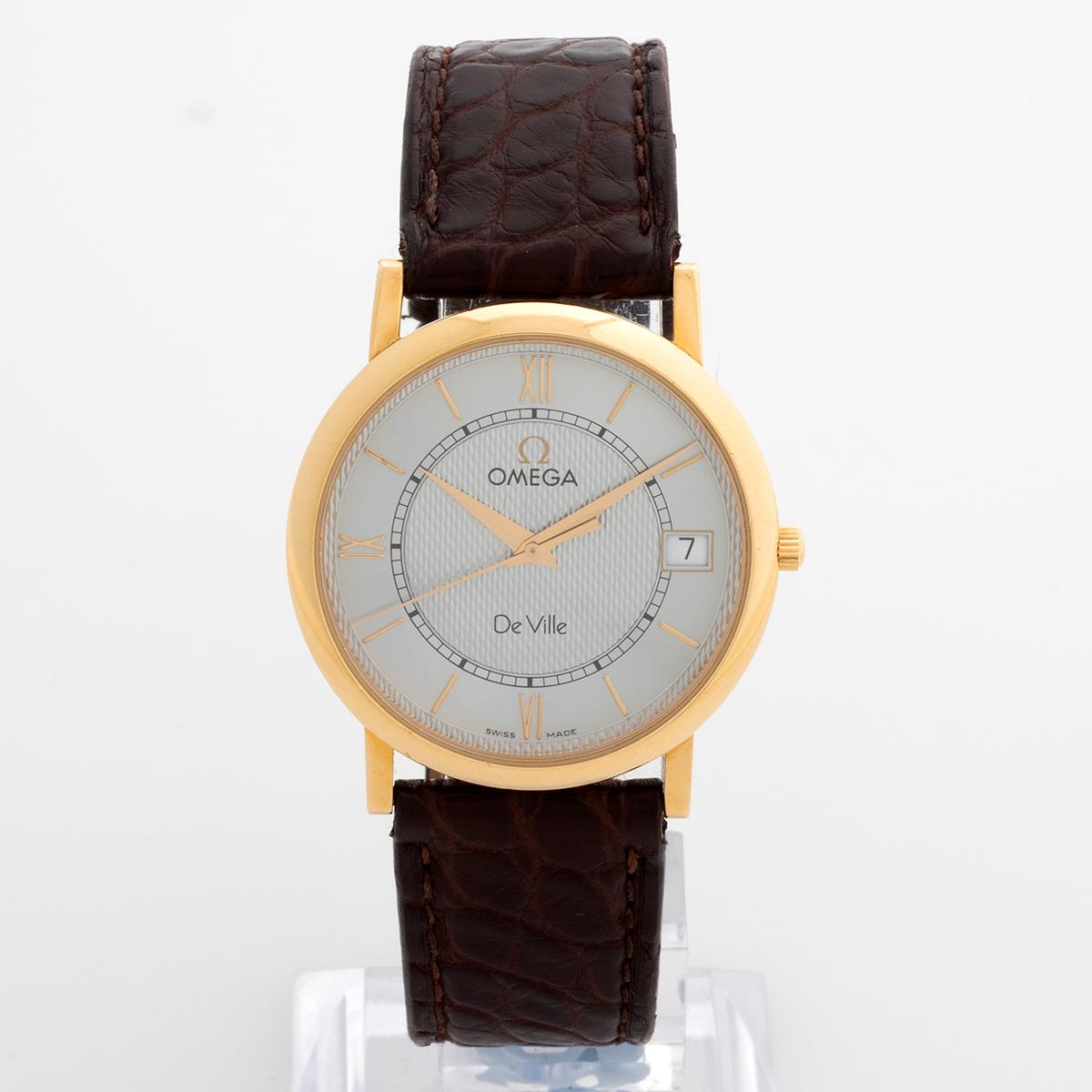 Women's or Men's Turn of the millennium Omega De Ville Prestige, ref 73203412. 18ct Yellow Gold. For Sale