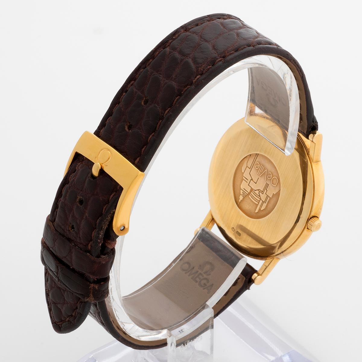 Turn of the millennium Omega De Ville Prestige, ref 73203412. 18ct Yellow Gold. For Sale 3